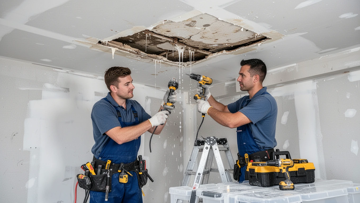 Ceiling Water Damage Repair
