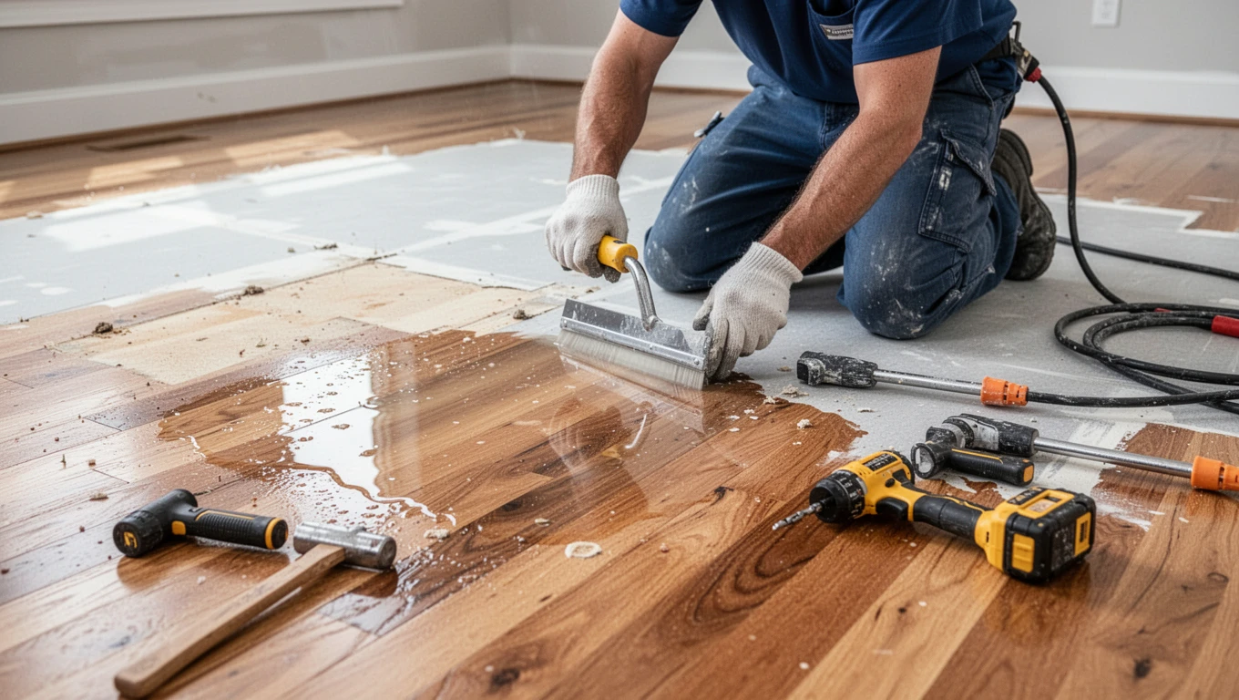 Hardwood Floor Water Damage Repair